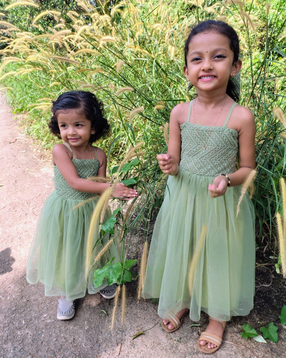 Sisters in Shaliya Garments festive wear