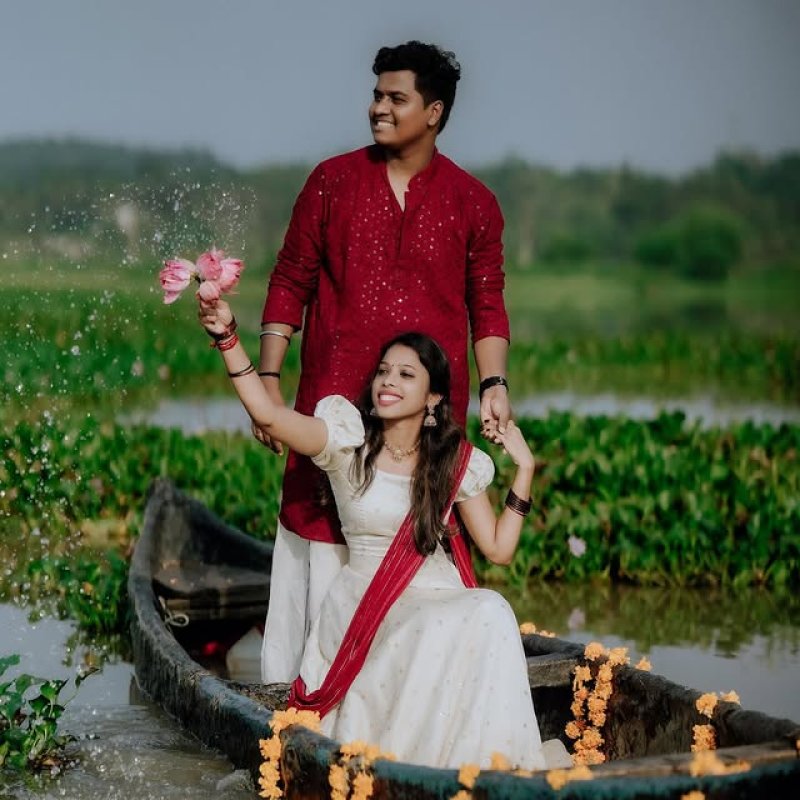 Festive couple styled by Shaliya Garments