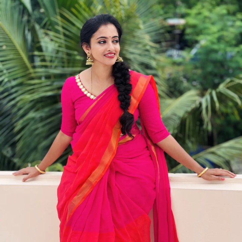 Kasavu Border Saree